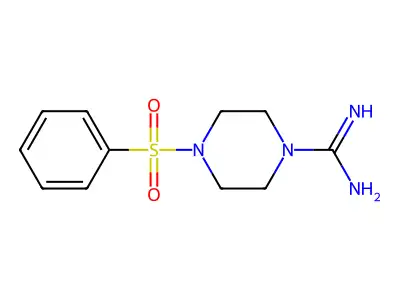 4-Benzenesulfonylpiperazine-1-carboxamidine structure