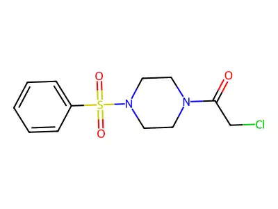 1-(4-(Benzenesulfonyl)piperazin-1-yl)-2-chloroethan-1-one structure