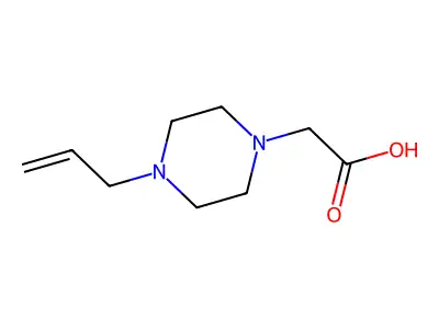 2-(4-Prop-2-enylpiperazinyl)acetic acid structure