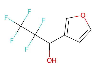 2,2,3,3,3-Pentafluoro-1-(furan-3-yl)propan-1-ol structure