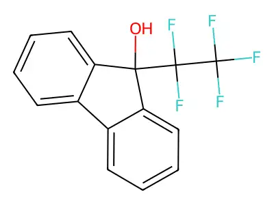 9-Pentafluoroethyl-9H-fluoren-9-ol structure