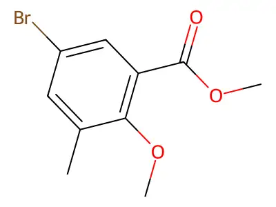 Methyl 5-bromo-2-methoxy-3-methylbenzoate structure