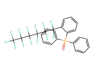 1-Diphenylphosphoryl-2-(1,1,2,2,3,3,4,4,5,5,6,6,6-tridecafluorohexyl)benzene structure
