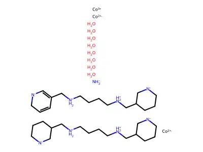 Chemical Compound (C32H82Co3N9O8+6) structure