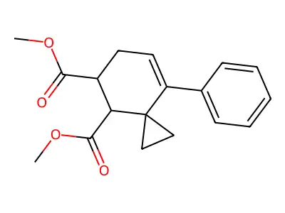 Dimethyl 8-phenylspiro[2.5]oct-7-ene-4,5-dicarboxylate structure