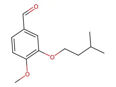 4-Methoxy-3-(3-methylbutoxy)benzaldehyde structure