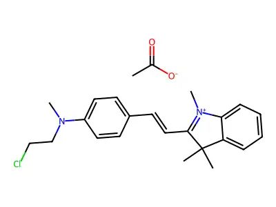C22H26ClN2.C2H3O2 structure