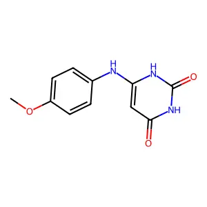 6-(4-Methoxyanilino)-2,4-pyrimidinediol structure