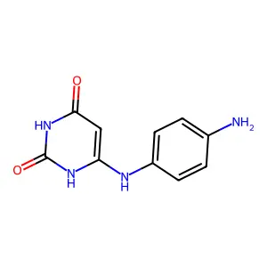 6-(4-Aminoanilino)-2,4-pyrimidinediol structure