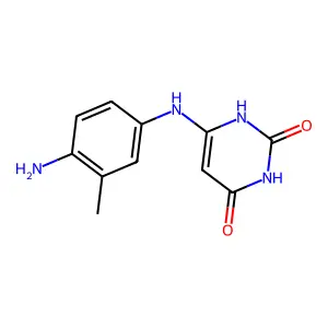 6-(4-amino-3-methylanilino)-1H-pyrimidine-2,4-dione structure