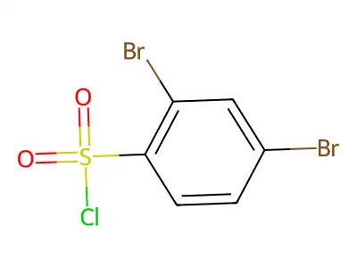 2,4-Dibromobenzenesulfonyl chloride structure