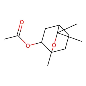 2-Oxabicyclo[2.2.2]octan-6-ol, 1,3,3-trimethyl-, 6-acetate structure
