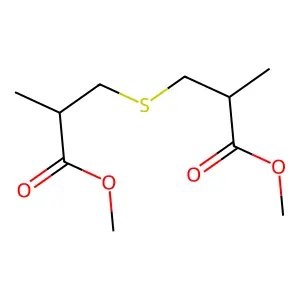 Propanoic acid, 3,3'-thiobis(2-methyl-, dimethyl ester structure