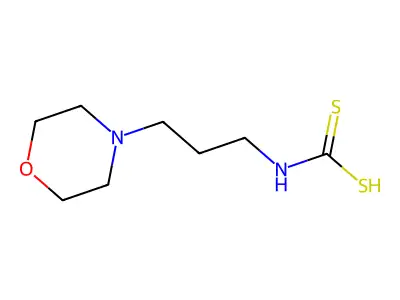 Carbamodithioic acid, N-[3-(4-morpholinyl)propyl]- structure