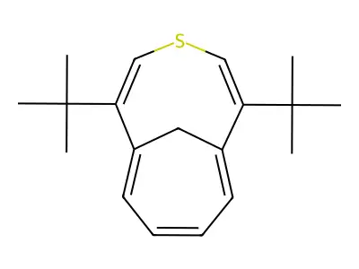 2,6-Ditert-butyl-4-thiabicyclo[5.4.1]dodeca-1(11),2,5,7,9-pentaene structure