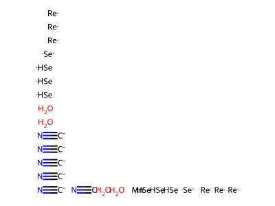 IUPAC: selane; Manganese; Rhenium; Selenium(-1) Anion; Hexacyanide; Tetrahydrate structure