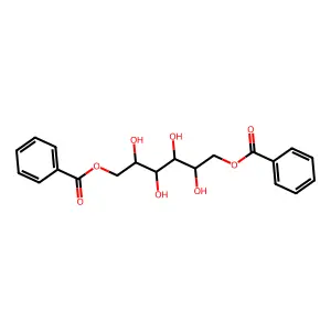 1,6-Di-O-benzoylhexitol structure