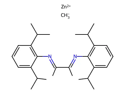 zinc;2-N,3-N-bis[2,6-di(propan-2-yl)phenyl]butane-2,3-diimine;carbanide structure