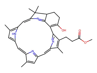 Methyl 3-{[2~5~(3)Z,5(6~2~)Z,6~5~(7)Z]-1~3~,1~3~,2~4~,4~4~,6~4~-pentamethyl-1~6~-oxo-1~3a~,1~4~,1~5~,1~6~-tetrahydro-1~3~H,4~1~H,6~1~H-1(7,2)-indola-2,4,6(2,5)-tripyrrolacycloheptaphane-2,5,6-trien-2~3~-yl}propanoate structure