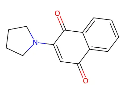 2-(Pyrrolidin-1-yl)naphthalene-1,4-dione structure