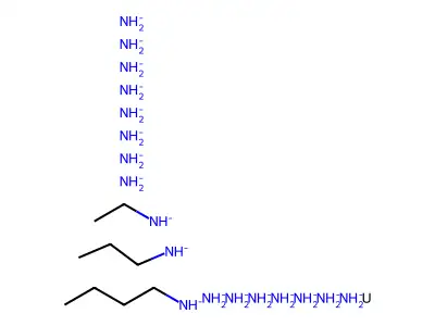 Azanide;butylazanide;ethylazanide;propylazanide;uranium structure