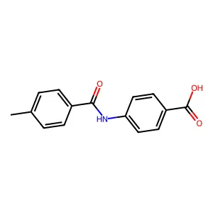 4-[(4-Methylbenzoyl)amino]benzoic acid structure