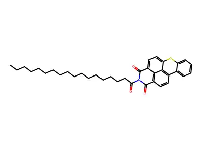 1H-Thioxantheno[2,1,9-def]isoquinoline-1,3(2H)-dione, 2-(1-oxooctadecyl)- structure