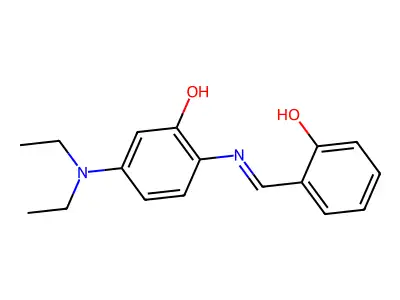 6-{[4-(Diethylamino)-2-hydroxyanilino]methylidene}cyclohexa-2,4-dien-1-one structure