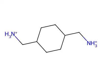 [4-(Azaniumylmethyl)cyclohexyl]methylazanium structure