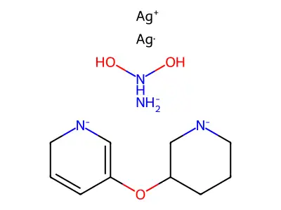 silver;azanide;azonous acid;5-piperidin-1-id-3-yloxy-2H-pyridin-1-ide;silver structure