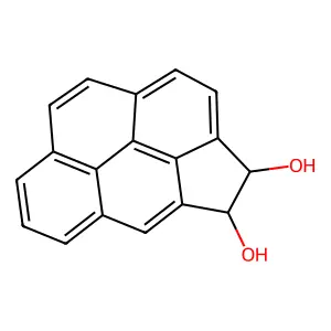 Cyclopenta(cd)pyrene-3,4-diol, 3,4-dihydro- structure
