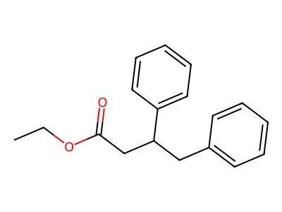 Ethyl 3,4-diphenylbutanoate structure