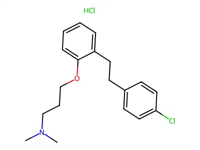 2-(3-Dimethylaminopropoxy)-4'-chlorobibenzyl hydrochloride structure
