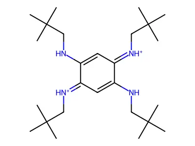[2,5-bis(2,2-dimethylpropylamino)-4-(2,2-dimethylpropylazaniumylidene)cyclohexa-2,5-dien-1-ylidene]-(2,2-dimethylpropyl)azanium structure