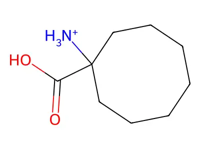 (1-Carboxycyclooctyl)azanium structure
