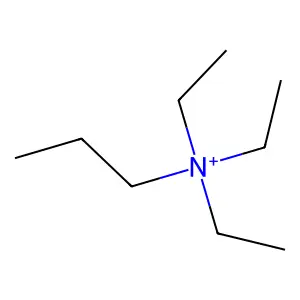 Triethylpropylammonium iodide structure