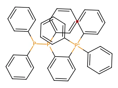 Triphenyl[2-(triphenyldiphosphanyl)phenyl]phosphanium structure