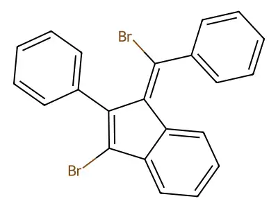 1-Bromo-3-[bromo(phenyl)methylidene]-2-phenylindene structure