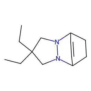 5,8-Ethano-1H-pyrazolo(1,2-a)pyridazine, 2,2-diethyl-2,3,5,8-tetrahydro- structure