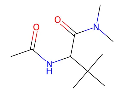 2-acetamido-N,N,3,3-tetramethylbutanamide structure