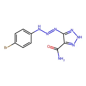 1H-1,2,3-Triazole-4-carboxamide, 5-[3-(p-bromophenyl)-1-triazeno]- structure