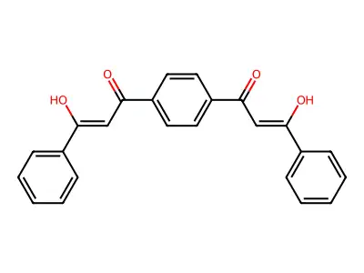 1,1'-(1,4-Phenylene)bis(3-hydroxy-3-phenylprop-2-en-1-one) structure
