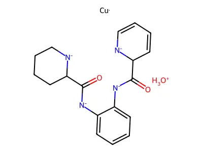 Chemical Compound (C18H21CuN4O3-3) structure