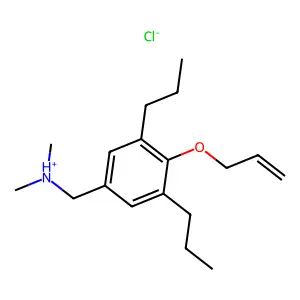 Benzylamine, 4-(allyloxy)-N,N-dimethyl-3,5-dipropyl-, hydrochloride structure