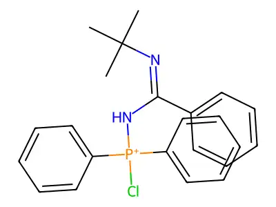 (N-tert-butyl-C-phenylcarbonimidoyl)-[chloro(diphenyl)- structure