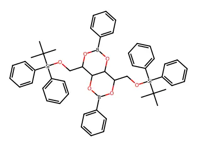 [(2,6-Diphenyltetrahydro-2H,6H-[1,3,2]dioxaborinino[5,4-d][1,3,2]dioxaborinine-4,8-diyl)bis(methyleneoxy)]bis[tert-butyl(diphenyl)silane] structure