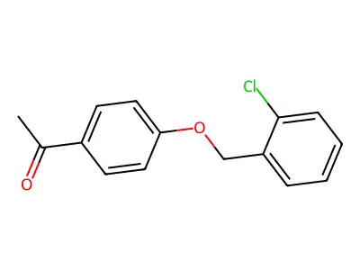 1-{4-[(2-Chlorobenzyl)oxy]phenyl}ethanone structure