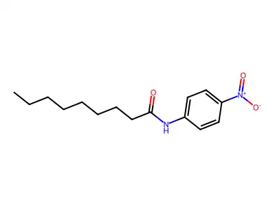 N-(4-nitrophenyl)nonanamide structure