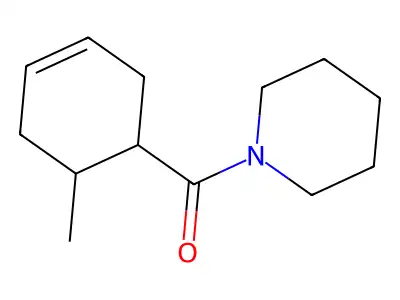 Piperidine, 1-((6-methyl-3-cyclohexen-1-yl)carbonyl)- structure