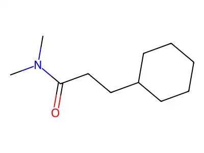 3-cyclohexyl-N,N-dimethylpropanamide structure